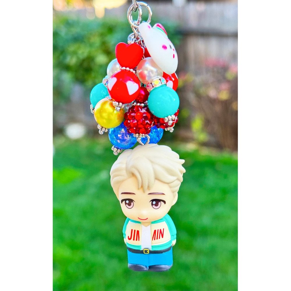 BTS Mookie Jimmin Kawaii Chibi Keychain Purse Bag Charm